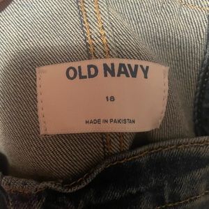 old navy denim overalls
